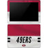NFL San Francisco 49ers White Striped Surface Go Skin