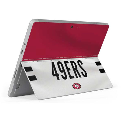 NFL San Francisco 49ers White Striped Surface Go Skin