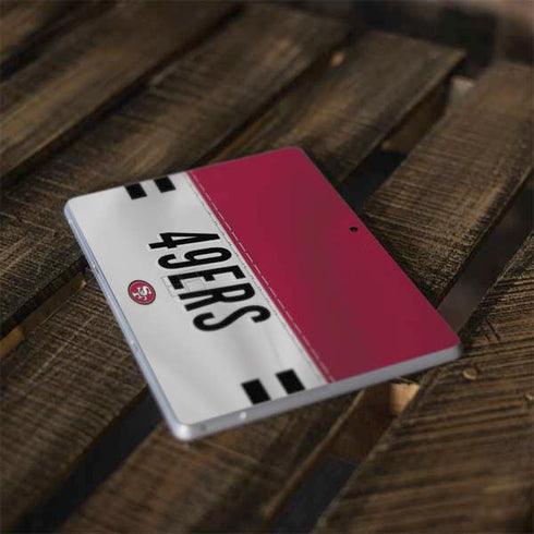 NFL San Francisco 49ers White Striped Surface Go Skin