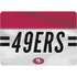 NFL San Francisco 49ers White Striped Surface Laptop Studio Skin