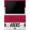 NFL San Francisco 49ers White Striped Surface Pro 6 Skin