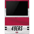 NFL San Francisco 49ers White Striped Surface Pro 6 Skin