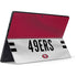 NFL San Francisco 49ers White Striped Surface Pro 6 Skin