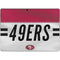 NFL San Francisco 49ers White Striped Surface Pro 9 Skin