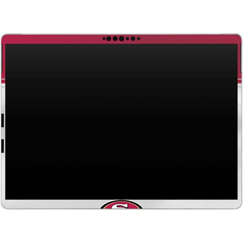 NFL San Francisco 49ers White Striped Surface Pro 9 Skin