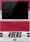 NFL San Francisco 49ers White Striped Surface Pro (2017) Skin
