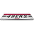 NFL San Francisco 49ers White Striped Universal Laptop 11in (8.8 x 6.2in) Skin