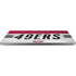 NFL San Francisco 49ers White Striped Universal Laptop 16.6in (13.4 x 9.7in) Skin