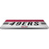 NFL San Francisco 49ers White Striped Universal Laptop 17in (13.8 x 10in) Skin
