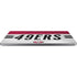 NFL San Francisco 49ers White Striped Universal Laptop 18in (14.6 x 10.6in) Skin