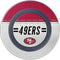 NFL San Francisco 49ers White Striped Wireless Charger Skin