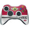 NFL San Francisco 49ers White Striped Xbox 360 Wireless Controller Skin