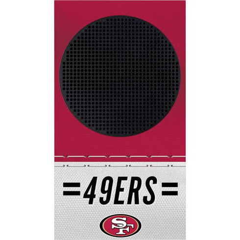 NFL San Francisco 49ers White Striped Xbox Series S Bundle Skin
