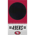 NFL San Francisco 49ers White Striped Xbox Series S Skins