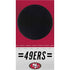NFL San Francisco 49ers White Striped Xbox Series S Console Skin
