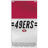 NFL San Francisco 49ers White Striped Xbox Series S Console Skin