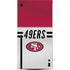 NFL San Francisco 49ers White Striped Xbox Series X Console Skin