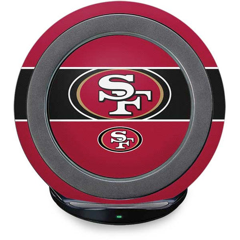 NFL San Francisco 49ers Zone Block Fast Charge Wireless Charging Stand Skin