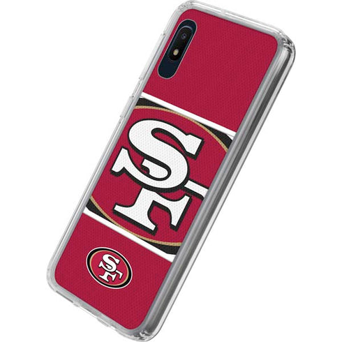 NFL San Francisco 49ers Zone Block Galaxy A10e Clear Case