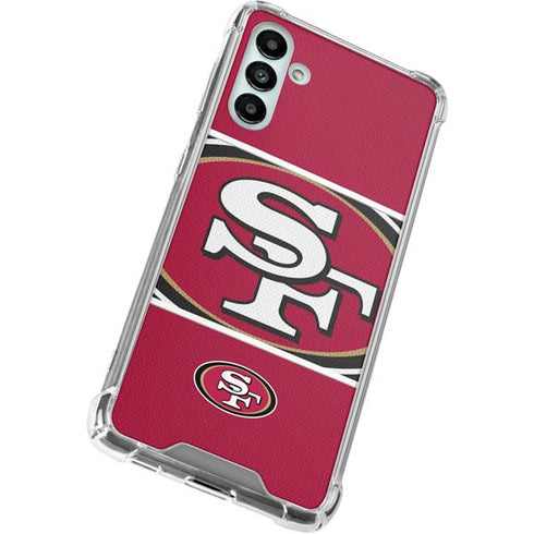 NFL San Francisco 49ers Zone Block Galaxy A13 5G Clear Case