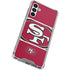 NFL San Francisco 49ers Zone Block Galaxy A13 5G Clear Case