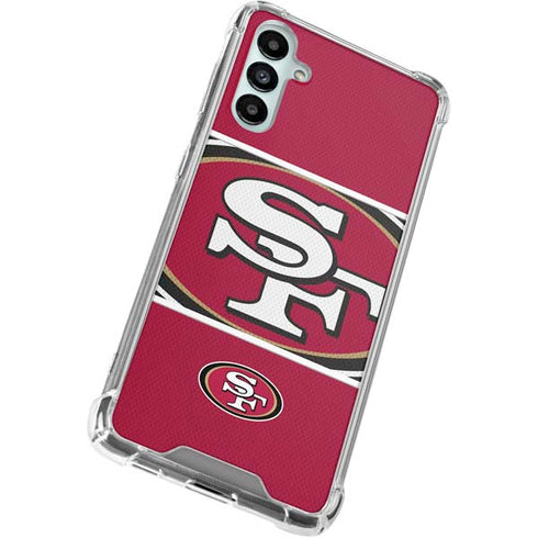 NFL San Francisco 49ers Zone Block Galaxy A15 5G Clear Case
