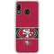 NFL San Francisco 49ers Zone Block Galaxy A20 Clear Case