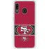 NFL San Francisco 49ers Zone Block Galaxy A20 Clear Case