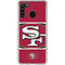 NFL San Francisco 49ers Zone Block Galaxy A21 Clear Case
