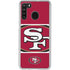 NFL San Francisco 49ers Zone Block Galaxy A21 Clear Case