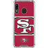 NFL San Francisco 49ers Zone Block Galaxy A30 Clear Case