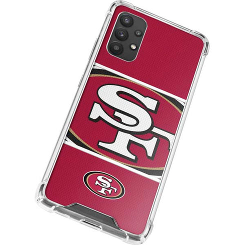 NFL San Francisco 49ers Zone Block Galaxy A32 5G Clear Case