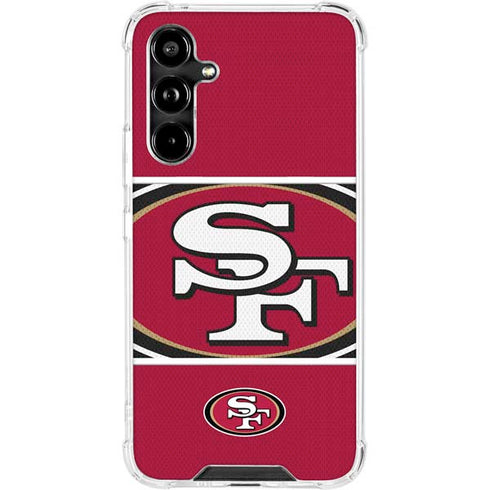NFL San Francisco 49ers Zone Block Galaxy A54 5G Clear Case
