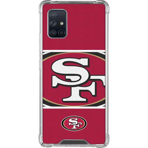 NFL San Francisco 49ers Zone Block Galaxy A71 5G Clear Case