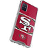 NFL San Francisco 49ers Zone Block Galaxy A71 5G Clear Case
