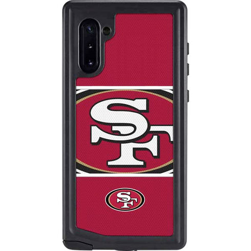 NFL San Francisco 49ers Zone Block Galaxy Note 10 Waterproof Case
