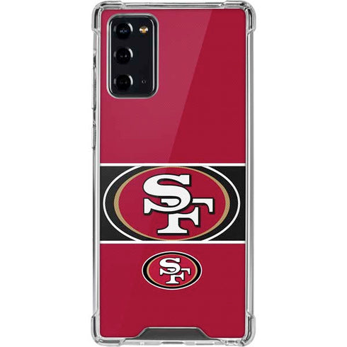 NFL San Francisco 49ers Zone Block Galaxy Note20 5G Clear Case