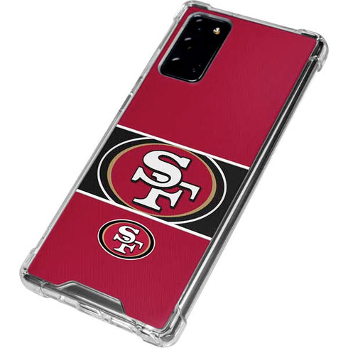 NFL San Francisco 49ers Zone Block Galaxy Note20 5G Clear Case