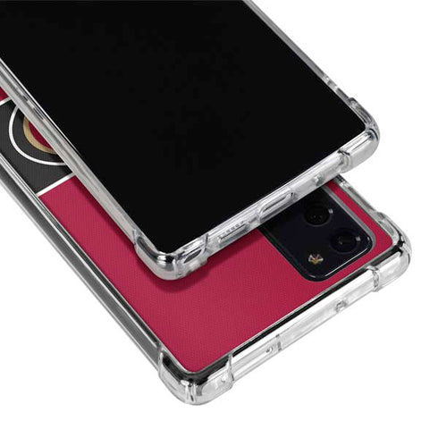 NFL San Francisco 49ers Zone Block Galaxy Note20 5G Clear Case