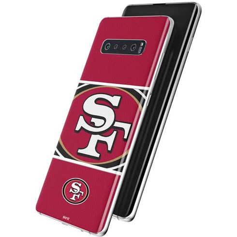 NFL San Francisco 49ers Zone Block Galaxy S10 Skin