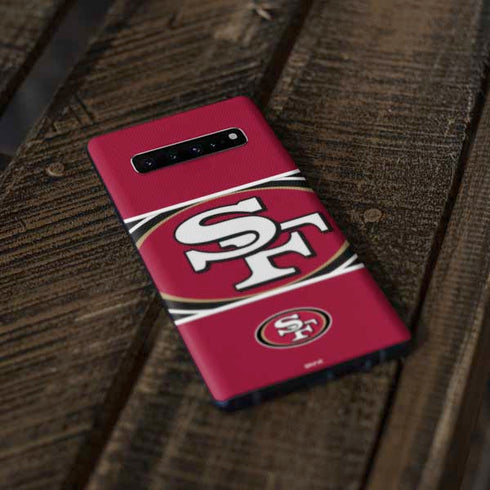 NFL San Francisco 49ers Zone Block Galaxy S10 Skin