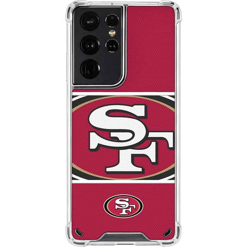 NFL San Francisco 49ers Zone Block Galaxy S21 Ultra 5G Clear Case