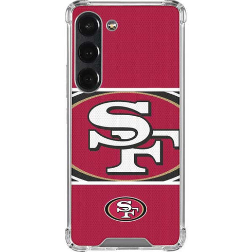 NFL San Francisco 49ers Zone Block Galaxy S23 Clear Case