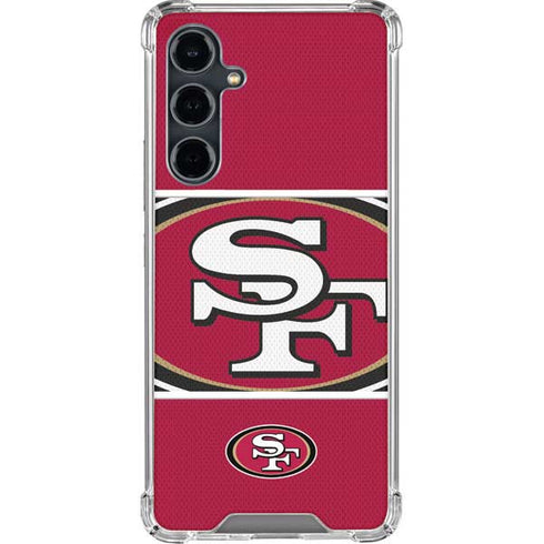 NFL San Francisco 49ers Zone Block Galaxy S23 FE Clear Case