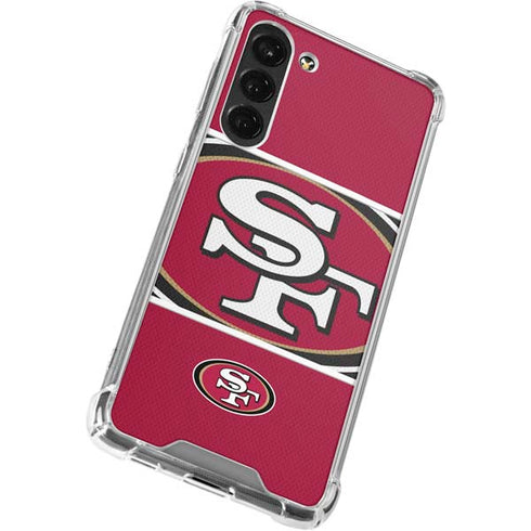NFL San Francisco 49ers Zone Block Galaxy S23 Plus Clear Case