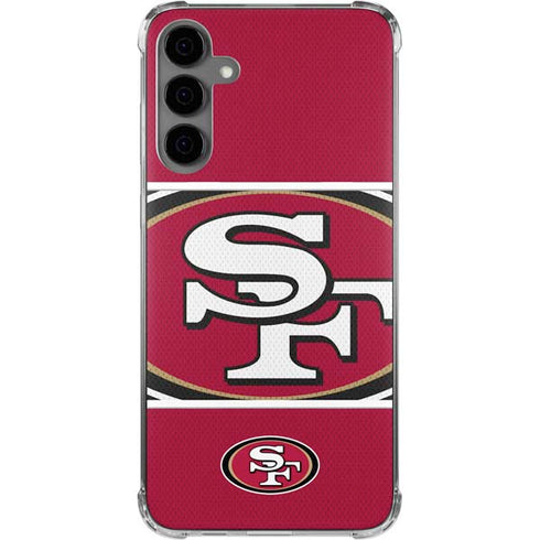 NFL San Francisco 49ers Zone Block Galaxy S24 Plus Clear Case