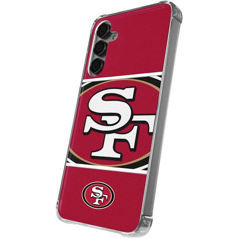 NFL San Francisco 49ers Zone Block Galaxy S24 Plus Clear Case