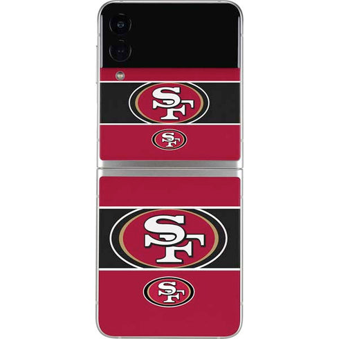 NFL San Francisco 49ers Zone Block Galaxy Z Flip3 5G Skin