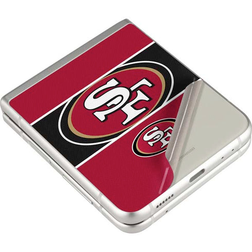 NFL San Francisco 49ers Zone Block Galaxy Z Flip3 5G Skin