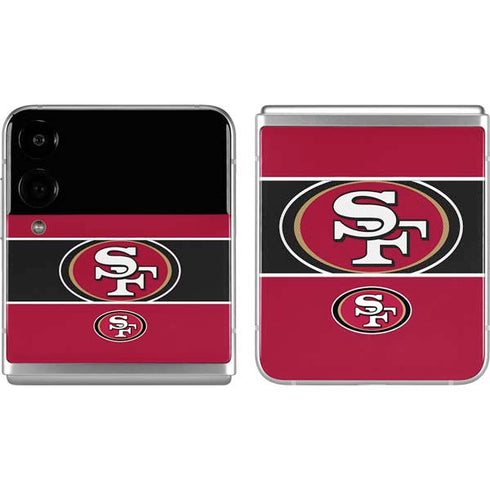NFL San Francisco 49ers Zone Block Galaxy Z Flip4 5G Skin